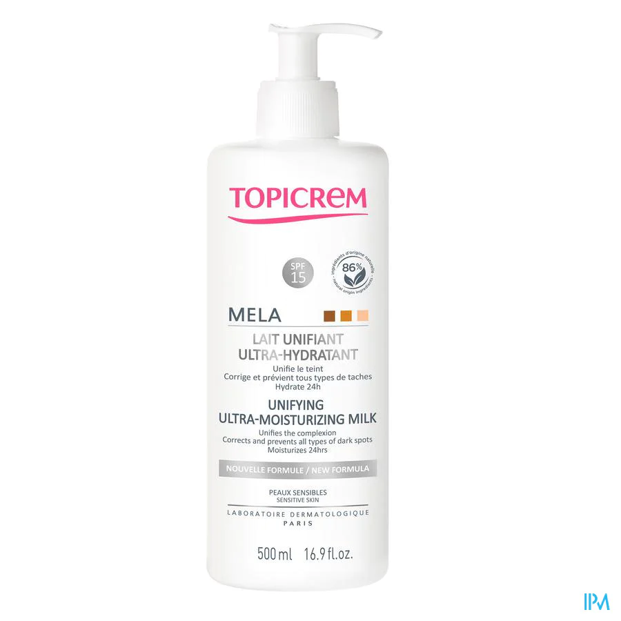 TOPICREM MELA LAIT UNIF SPF15 500ML