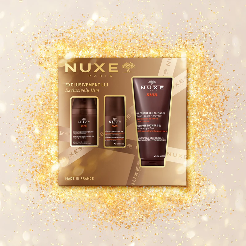 NUXE COFFRET MEN GEL DOUCHE+DEO+GEL HYDRAT